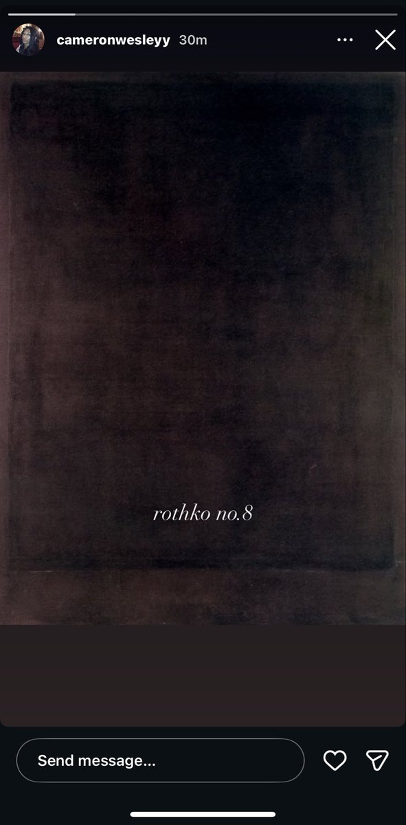 wehadsadderdays's tweet photo. Possible BLACK &amp; WHITE Teaser via Instagram

No.8 by Mark Rothko (1964 Acrylic/Oil Painting) https://t.co/PVWOI9LUAq