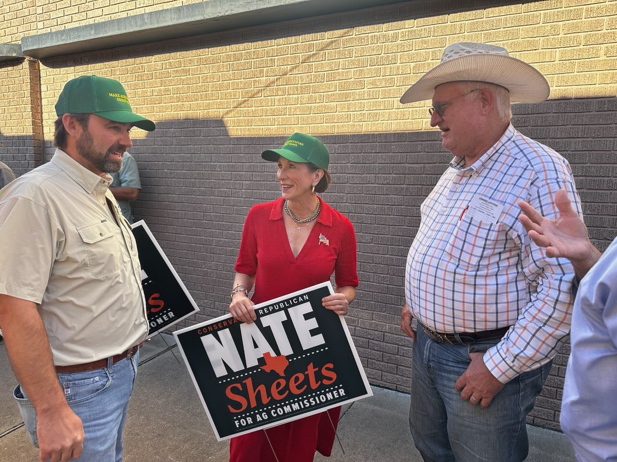 StanGerdesforTX's tweet photo. Two days. 
Four counties. 
One mission: GET OUT THE VOTE! 🇺🇸

We hit the ground running across Milam, Bastrop, Lee and Caldwell Counties with Congressman @SessionsTX17 , Commissioner @DrBuckinghamTX, Future Ag Commissioner @natesheetsforTX, Senator @LoisKolkhorst, and an incredible lineup of local leaders.

Now it’s YOUR turn.

Early Voting starts October 19th. Get your family. Get your friends. Get your neighbors. Get them to the polls!

Let’s turn out strong, defend our values, and KEEP TEXAS RED! 🔥#txlege