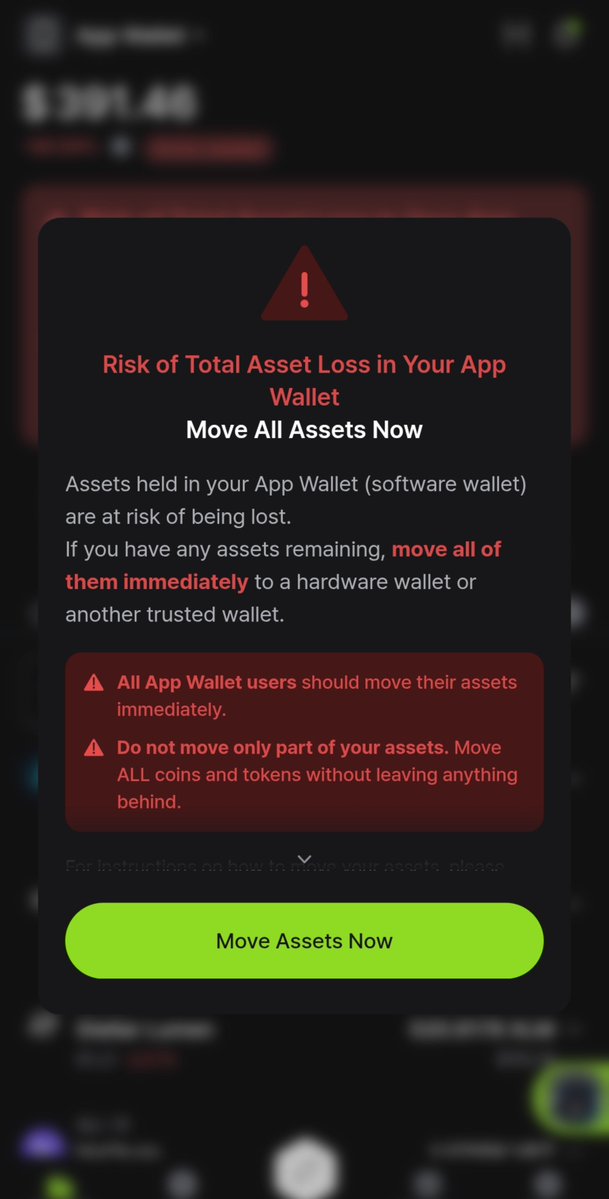 XenaXrp's tweet photo. What sad is to see so many influencers recommending the #dcent wallet with fancy biometric option etc...but in the end : people get their funds stolen using this fancy wallet while they never had any problem with other wallets. 

I don't want to scare anyone but maybe you should avoid to use this wallet and transfer your funds for a safer option? 

Receiving this message after the funds were stolen is not helpful. 

Many people seem to experience their funds being stolen. 

@DCENTWALLETS people are losing their funds, I read someone lost 50k XRP - are you doing something for the victims who used your wallet and believed it was safe?