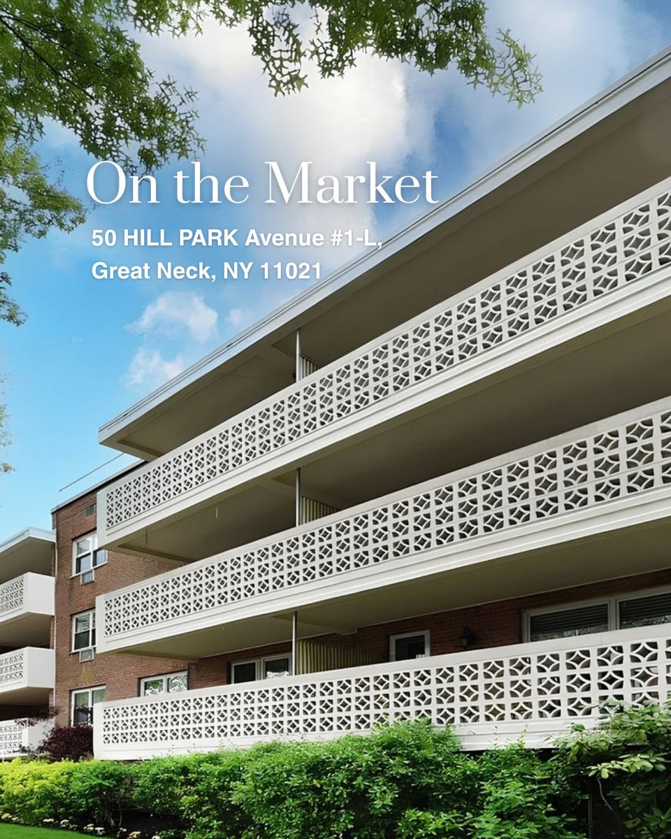 RealtorMindyMG's tweet photo. This spacious 2-bedroom co-op at The Claridge offers a private terrace, indoor parking, modern earthy finishes, and convenient access to the LIRR, dining, shopping, and parks.

📍 50 Hill Park Ave #1-L, Great Neck, NY
Price on Request.

#MindyMilesGreenberg #516RealtorMindy.com https://t.co/k5uQ0LuKV3