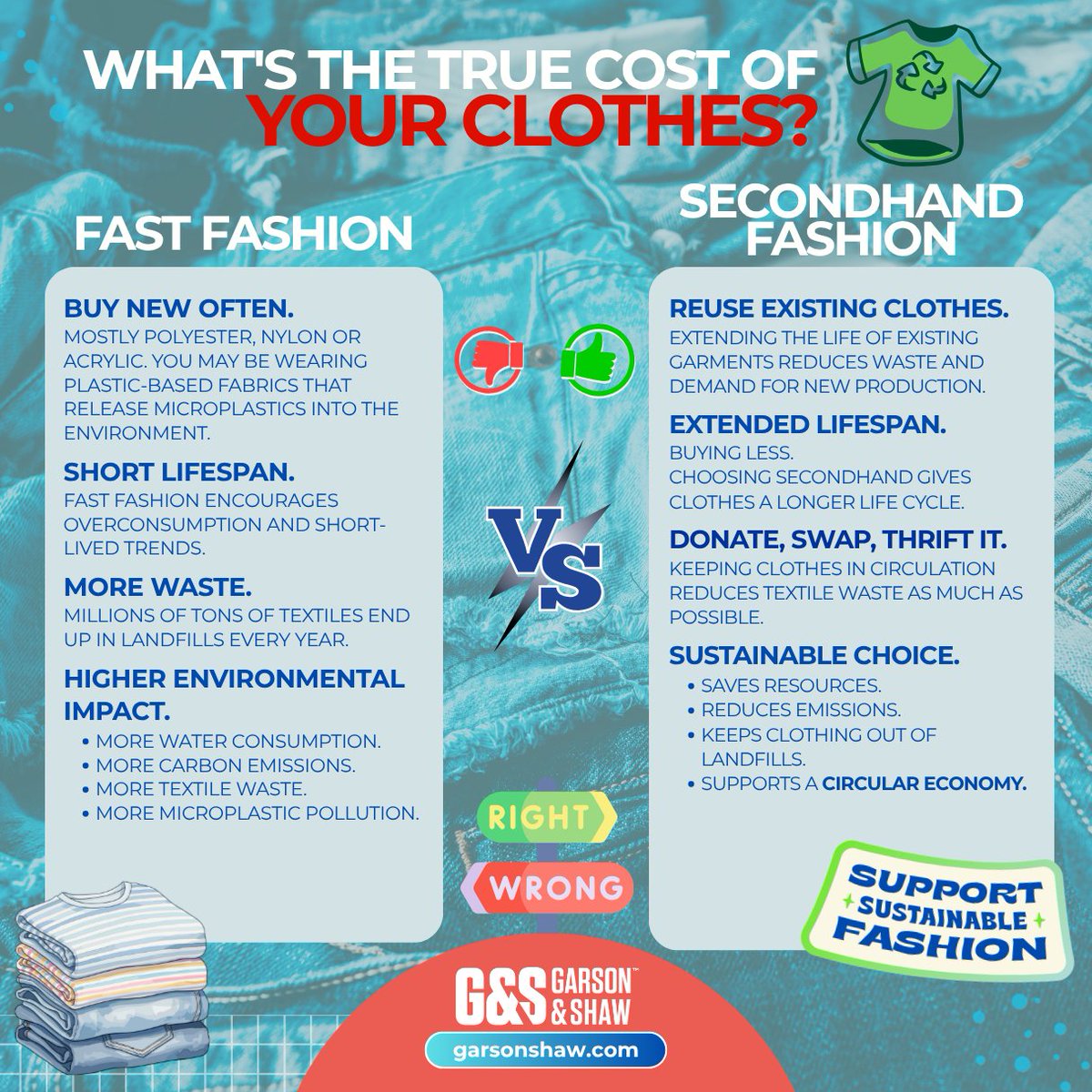 GarsonAndShaw's tweet photo. π Do you know the true cost of your clothes?
Most of us look at the price tag, but the real cost goes beyond that.
π Is it sustainable?
β»οΈ Can it be reused?
Reuse Before Recycle. πβ»οΈ
#ReuseBeforeRecycle #Secondhand #SustainableFashion #CircularFashion #WearUsed #GarsonShaw https://t.co/aqt2ONkrAN
