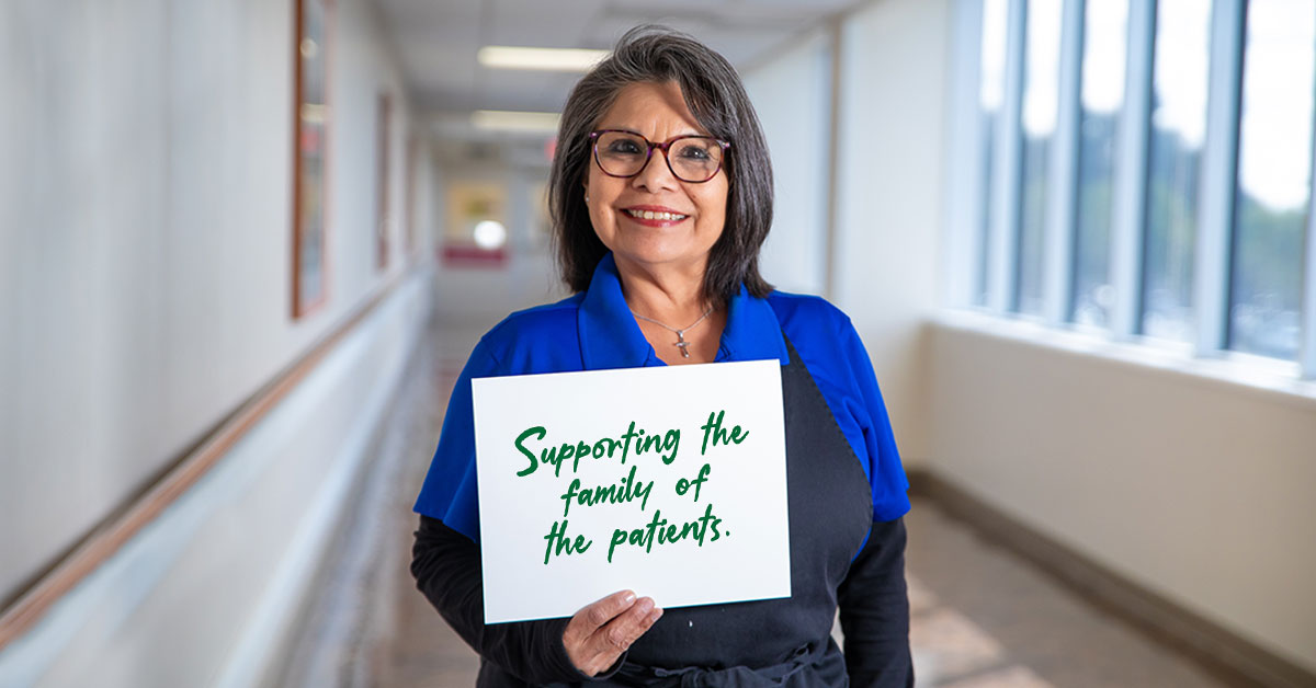 SanAntonioHosp's tweet photo. It’s National Healthcare Foodservice Workers Week, Oct 4 to 10. SARH salutes the pros who nourish patients, visitors &amp; staff, tailor meals to clinical needs &amp; manage big inventories so care never stops. Thank a team member today. #HereForLife #HCFSWW2026 https://t.co/1HFOYrIK5C