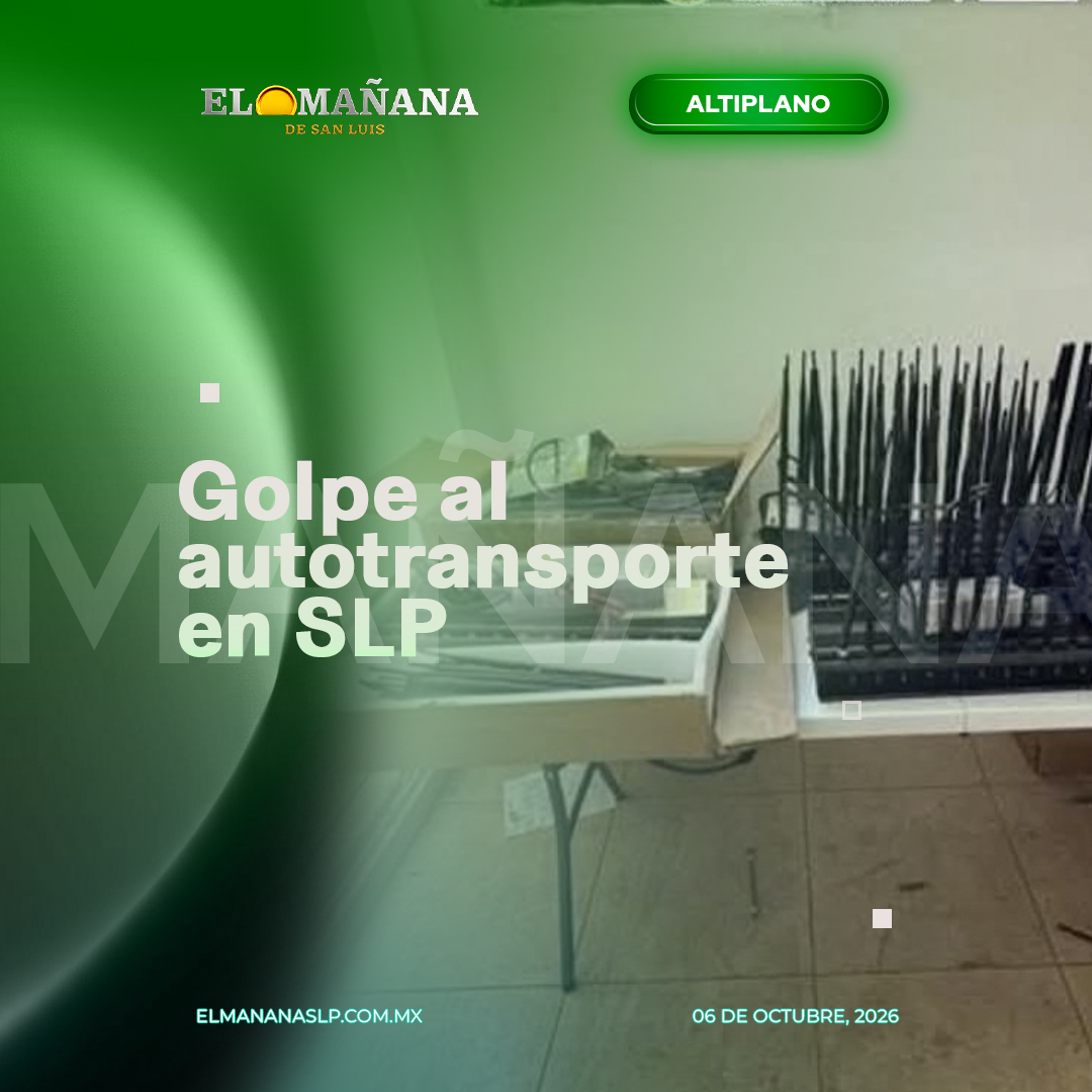 ElMananaSlp's tweet photo. 🚨🚛 ¡GOLPE AL ROBO DE CARGA EN SAN LUIS POTOSÍ!

Un operativo coordinado entre autoridades federales, estatales y otras corporaciones dejó más de nueve personas detenidas y el aseguramiento de vehículos, mercancía y equipo presuntamente utilizado para cometer delitos relacionados con el transporte de carga.
De acuerdo con la información difundida por autoridades, las investigaciones permitieron ubicar inmuebles utilizados para almacenar mercancía y otros objetos relacionados con estos hechos, principalmente en la zona industrial de San Luis Potosí.

Durante el despliegue fueron asegurados vehículos con reporte de robo, autopartes, tarimas con mercancía diversa, equipo táctico y varios inhibidores de señal.
El operativo también busca reforzar la seguridad en la carretera 57, una de las principales rutas de transporte y comercio que atraviesan el estado.
Las personas detenidas y los objetos asegurados quedaron a disposición de las autoridades correspondientes, quienes continuarán con las investigaciones para determinar responsabilidades.

Más información: https://t.co/I5OEtY6Tk5

#SanLuisPotosí #Seguridad #Carretera57