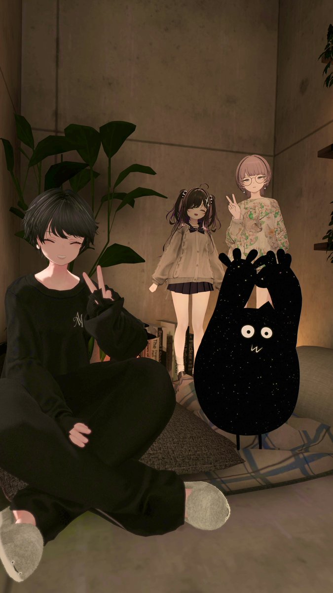 kamico0222's tweet photo. 雑談な夜💭
#VRChat #Lapwing3D https://t.co/3X3SunNXly