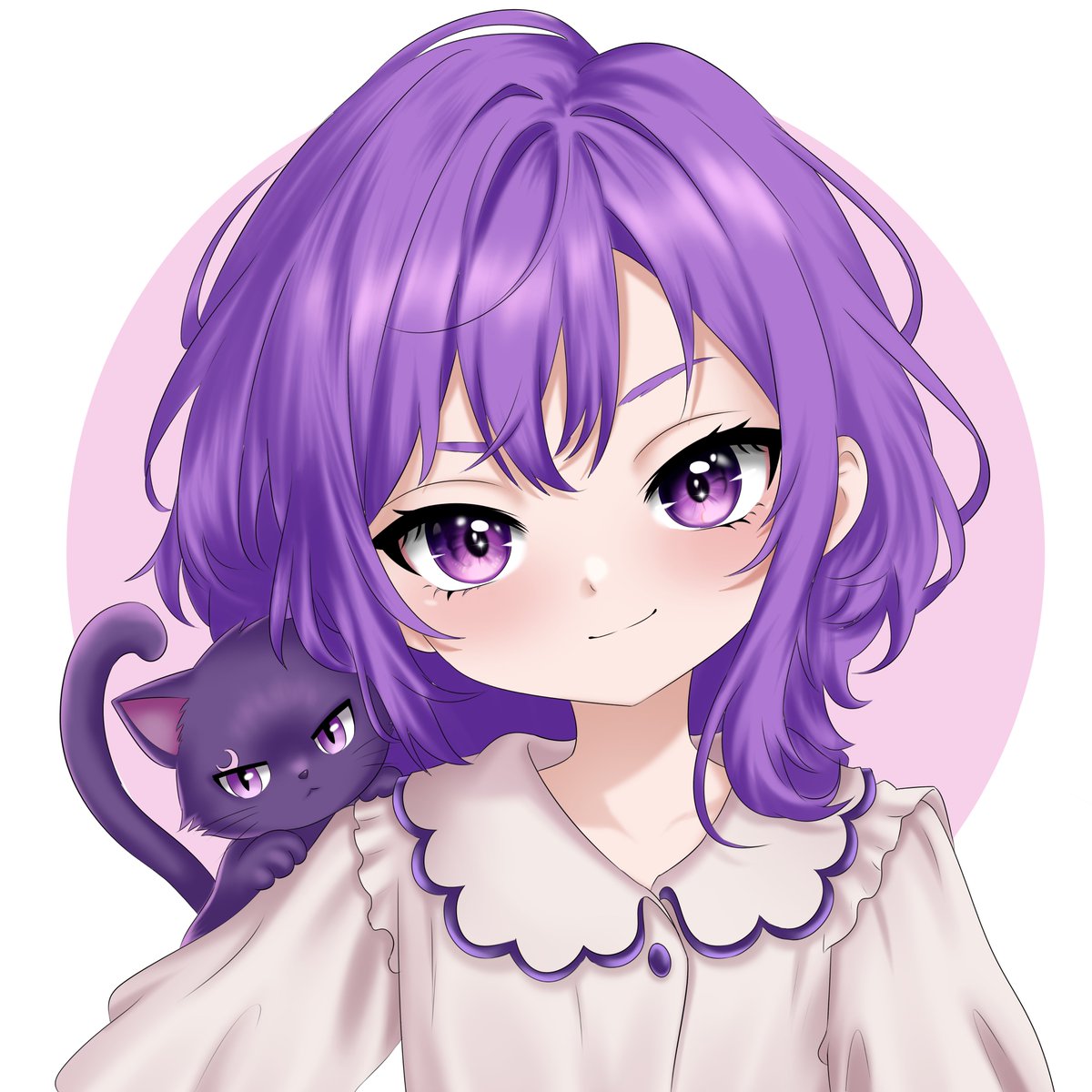 EmmasmithVT's tweet photo. Okayy i can finally stop tweaking her lol

new face for this acc i wanted her to look cute at first but the longer you look, it kinda feels like she already noticed something before you did

also yes the little purple thing next to her has a story i’m not explaining that part yet https://t.co/CiCooaQoyq
