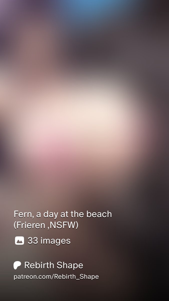 RebirthShapensf's tweet photo. https://t.co/2ZVFrcE7ik

Fern, a day at the beach ♡ (Frieren ,NSFW) https://t.co/KQ1ODDBIur