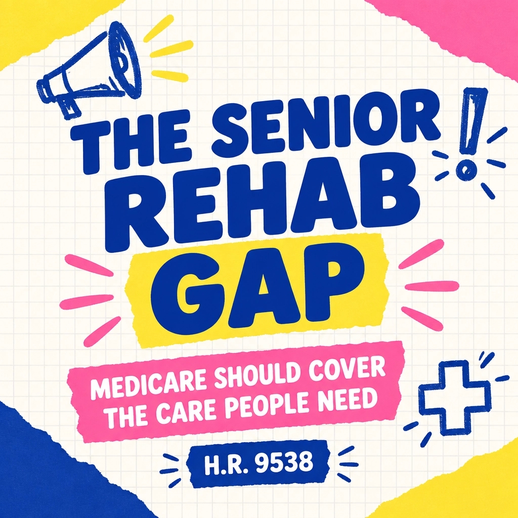 RyanForRecovery's tweet photo. Medicare lacks residential rehab coverage; older-adult opioid stays rose roughly 40%. H.R. 9538 could help. recovery happens together: 23.5 million adults are in recovery. Seen a parent or grandparent hit that wall? Tell us. https://t.co/N2tBjs3Nx5