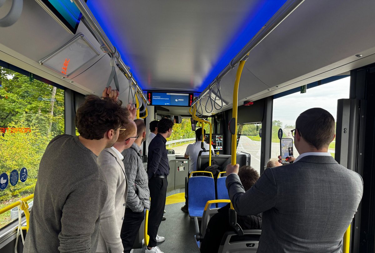 AdastecCorp's tweet photo. Two days focused on automated mobility in Munich. 🇩🇪
 
On September 23–24, #MINGA project partners came together for a two-day consortium workshop in Munich. The program covered progress across different areas of the project, including technical and operational developments, research activities and the next stages of MINGA.
 
As part of the workshop, Görkem Şahinkaya, OEM and Hardware Engineering Director at ADASTEC, presented ADASTEC’s contribution to the project and shared insights with consortium partners. Within MINGA, the MAN Lion’s City 12 E automated by ADASTEC will be tested on an existing public transport route in Munich.
 
The second day also included a demonstration at MAN’s test track, where consortium partners had the opportunity to see the MAN Lion’s City 12 E, automated by ADASTEC, in operation and experience automated driving firsthand.
 
The automated MAN Lion’s City 12 E will operate on MVG Line 178 between Petuelring and Freimanner Hölzl, bringing automated driving technology into Munich’s public transport environment.
 
Thank you to the MINGA project partners for the valuable discussions and exchange throughout the workshop, including the City of Munich Mobility Department, Stadtwerke München GmbH, MVG and MAN Truck & Bus SE.
 
The MINGA project is being funded with approximately 13 million euros through mid-2027 by the Federal Ministry of Transport (BMV) under the funding guideline “Autonomous and Connected Driving in Public Transportation. 

More information can be found at the link below.
https://t.co/q3FJHxy0n8.
 
#MINGA #AutomatedDriving #AutomatedBus #PublicTransport #MAN
