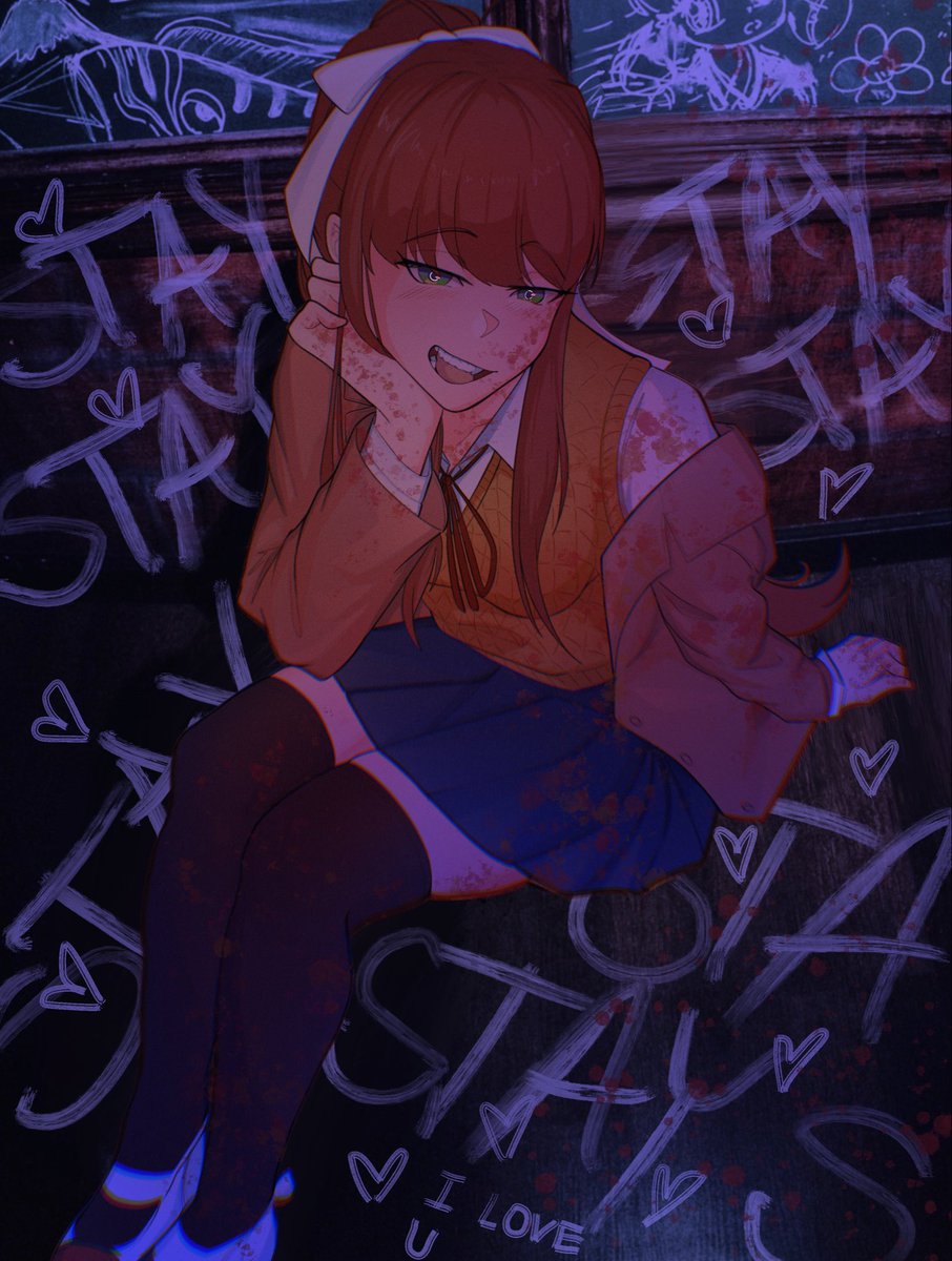 trashcandrawz's tweet photo. Only Monika
reference: dullhousewife (insta) https://t.co/7I9tLz36Zd