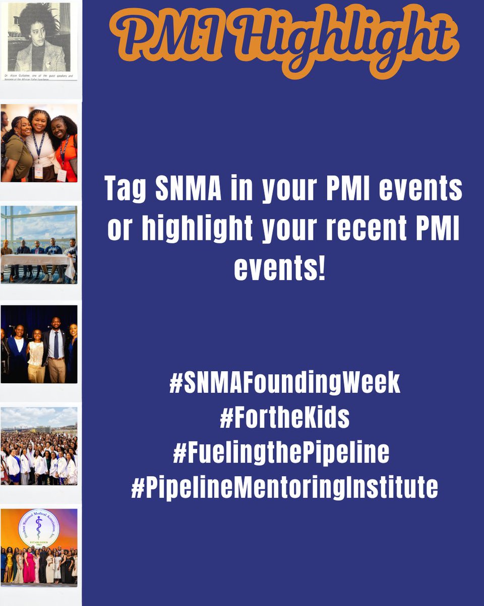 SNMA's tweet photo. 🎉 Founding Week is still going strong! 💙

We’re continuing the celebration of SNMA’s legacy, mission, and impact. Don’t forget to check out the events happening throughout Founding Week and join us as we celebrate! 🩺✨

#SNMA #SNMAFoundingWeek https://t.co/ZbZZ1ziLyM