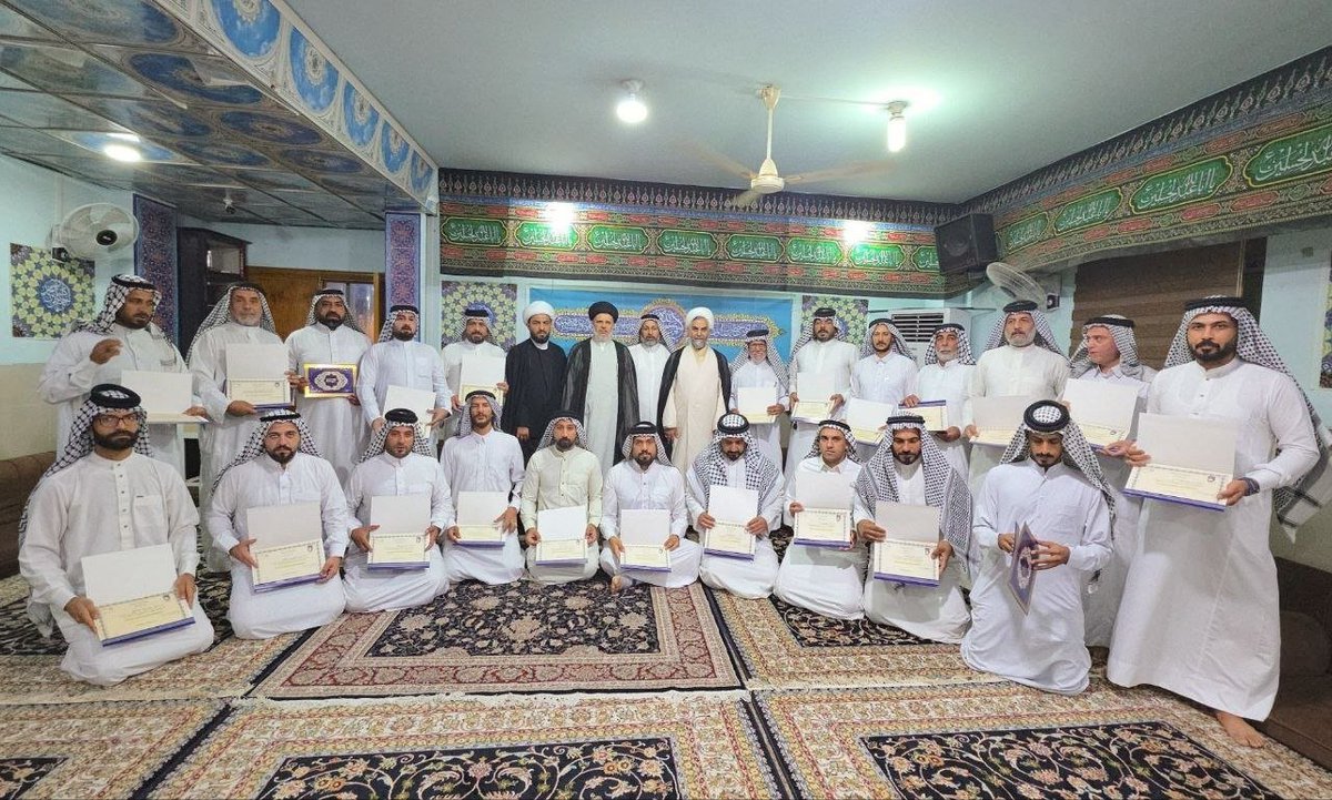 Hashd43's tweet photo. ⭕️ تخرج دورة الوعي والبصيرة المستوى الثاني رقم (١) المفتوحة في مدينة العلم الدينية بمحافظة النجف الاشرف بمشاركة عدد من مجاهدي لواء ٤٣ تشكيل سبع الدجيل . https://t.co/6jTQagtz3s