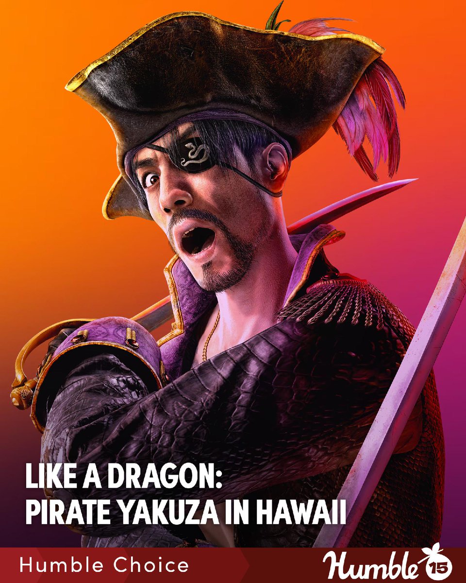 humble's tweet photo. Humble Choice for October is here! Jump into the action and adventure with games like:

- Like a Dragon: Pirate Yakuza in Hawaii
- Prince of Persia: The Lost Crown
- Psychonauts 2
- and more! Supports @WeAreHFC | https://t.co/eRB7WlA0tH https://t.co/5IZIa858CR