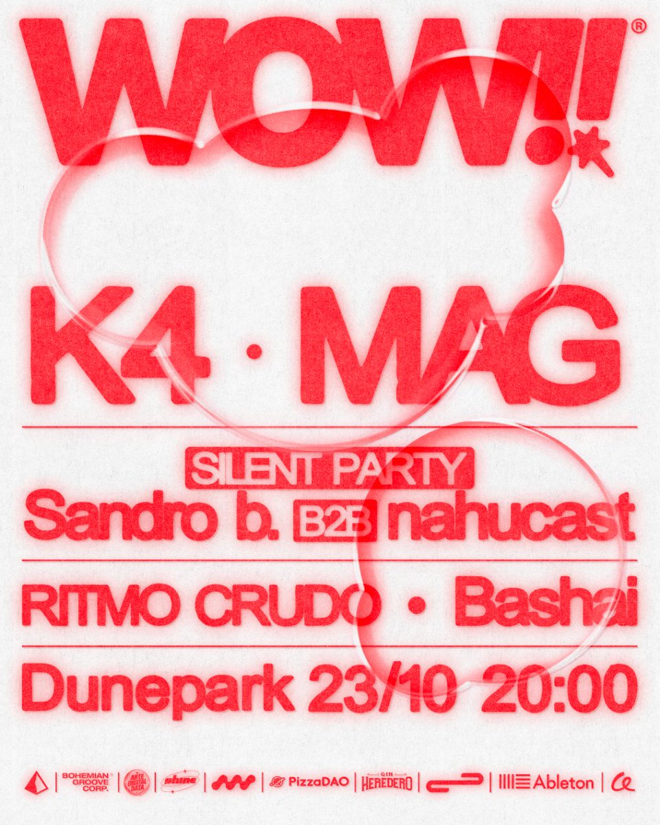 Musica_W3's tweet photo. 🚨🚨 WOW FESTIVAL 23/10 DUNEPARK, BUENOS AIRES

Les presentamos WOW‼️ nuestro festival de Arte, Tecnología y Música donde vamos a presentar experiencias inmersivas, aplicaciones móviles, obras de artistas locales y una fina curaduría musical 💎

Para aquellos que compren la entrada al cocktail VIP (19hs), van a poder acceder a los siguientes beneficios:

- 🍸Cocktail de bienvenida con Gin Heredero libre 
- 🍕Pizzas de cortesía por @Pizza_DAO 
- 🎁Merch exclusivo de la última colección de @spenders_club 
- 🌐 Networking con personalidades de la tecnología y la cultura.

Link al Luma y las entradas en los comentarios de abajo 👇