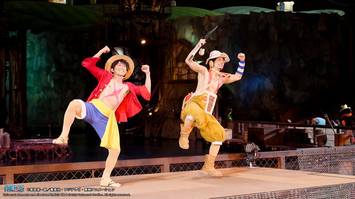 USJ_Official's tweet photo. ＼🌊🚩10/10は、ちょっと特別な一日になる…？🚩🌊／

「ワンピース・プレミアショー 2026」

この日ならではの景色が待っているかも🏴‍☠️✨
まだまだ夏は終わらない…✊‼️

チケット購入はこちらから↓
https://t.co/RLxYpGg7I1 https://t.co/I0H73Xp4pI