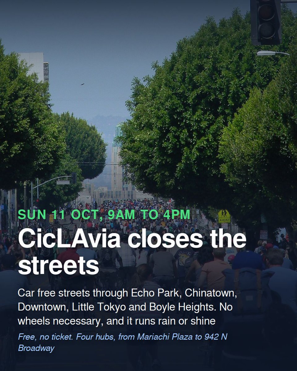 harroitsnum's tweet photo. What's happening in Los Angeles this week, 5 to 14 Oct

• CicLAvia closes the streets
• Rams v Bills on Monday night
• Fashioning Chinese Women ends

#LosAngeles #LAThisWeek #NUM https://t.co/GMvYqtsnxB