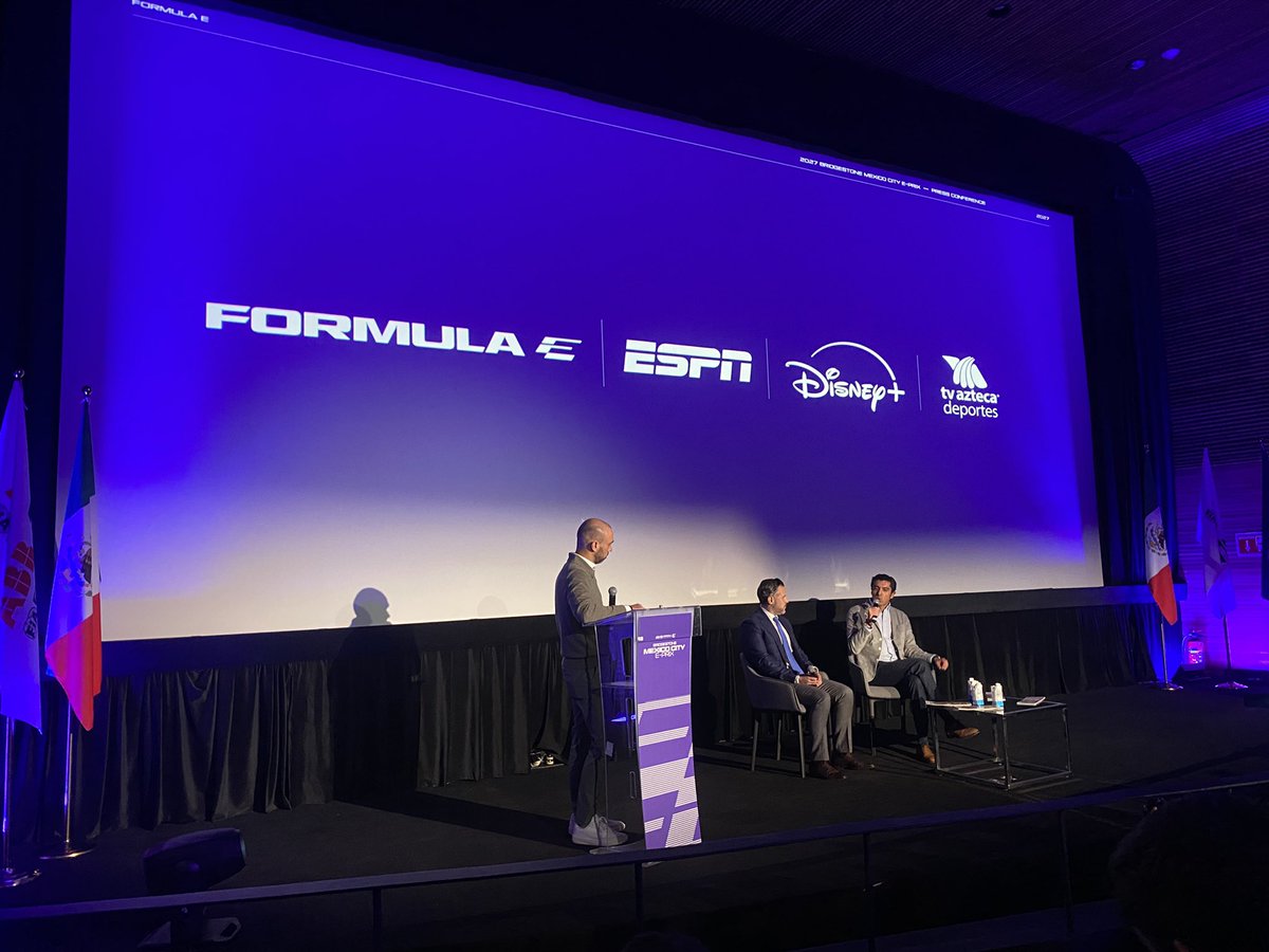 JordiAVZ's tweet photo. 📺 Se oficializan los socios de transmisión de la Fórmula E para esta primera temporada de la GEN4.

ESPN, Disney+ Premium y Azteca Deportes (algunas por televisión abierta) serán los encargados de transmitir la categoría en México.

#FormulaE https://t.co/d65KBIno80