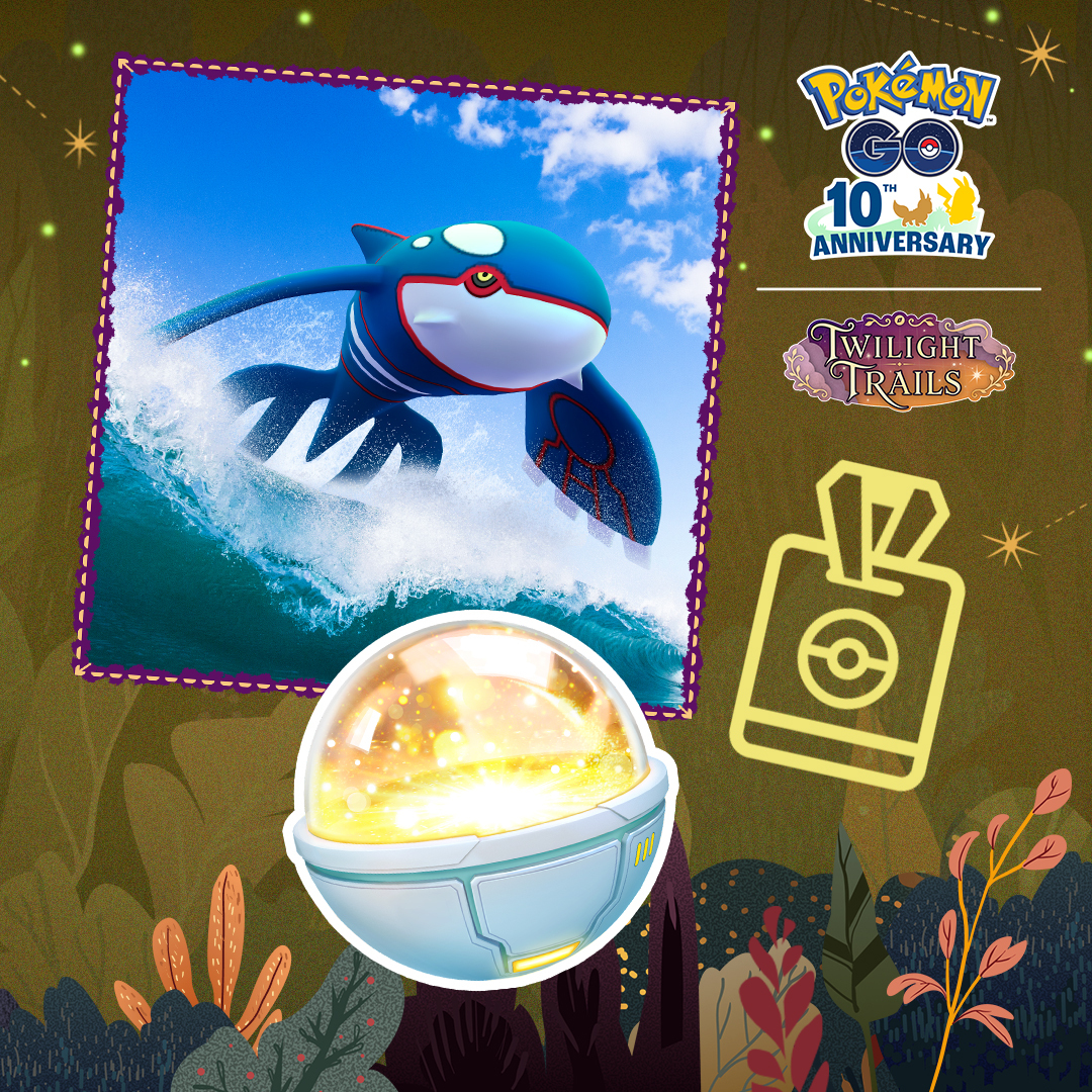 PokemonGoAppLA's tweet photo. ¡Vamos allá, Entrenadores! 🤩

¡Hora de recoger puntos de GO para subir de rango, encontrarse con Kyogre y más con el Pase de GO de octubre en #PokemonGO! https://t.co/pLEKkwqs0q