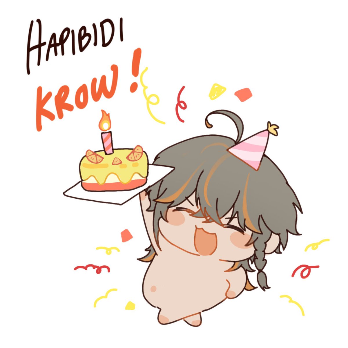 devilsmete's tweet photo. Hapibidi krowwwww!!! Smoga cpat besar dan hapi trus🥳🥳🥳🥳 #KROWVERHAUL #CMYKrow https://t.co/OHrZZD4bEG