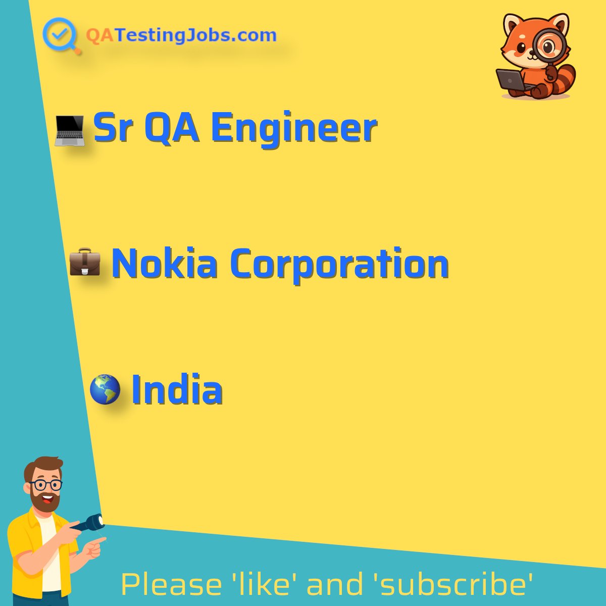 QATestingJobs's tweet photo. Title: Sr QA Engineer
Company: Nokia Corporation
Country: India
City: Bengaluru
Employment Type: full-time
Location: hybrid
Remote/Onsite: hybrid
Visa Support: true
Link: https://t.co/9WqSh0sS41 #dwdm #fcaps #gbe #multilocation #networksecurity #opticalnetworking https://t.co/xBlWmpX6Qq