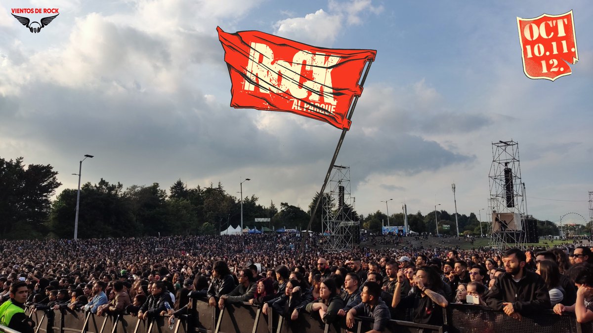 vientosderock's tweet photo. A levantar la bandera del ROCK porque ya llega la celebración de los 30 años de @rockalparquefes 

Nos vemos el 10, 11 y 12 de octubre en el Parque Simón Bolívar.

#VientosdeRock https://t.co/1Io1cL6OxF