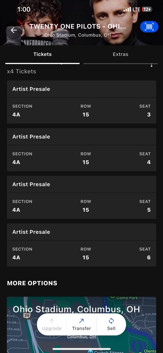 fvresale's tweet photo. Selling @twentyonepilots Ohio Columbus New Submission!

4x Sec 4A Row 15 Seat 3-5

Price:: $250 Each

Send us a message if you’re interested and make sure you’re following us for fast response!

#twentyønepiløts #tøp #twentyonepilotsohio #ohiocolumbus #tylerjoseph #tylerfans #twentyonepilots