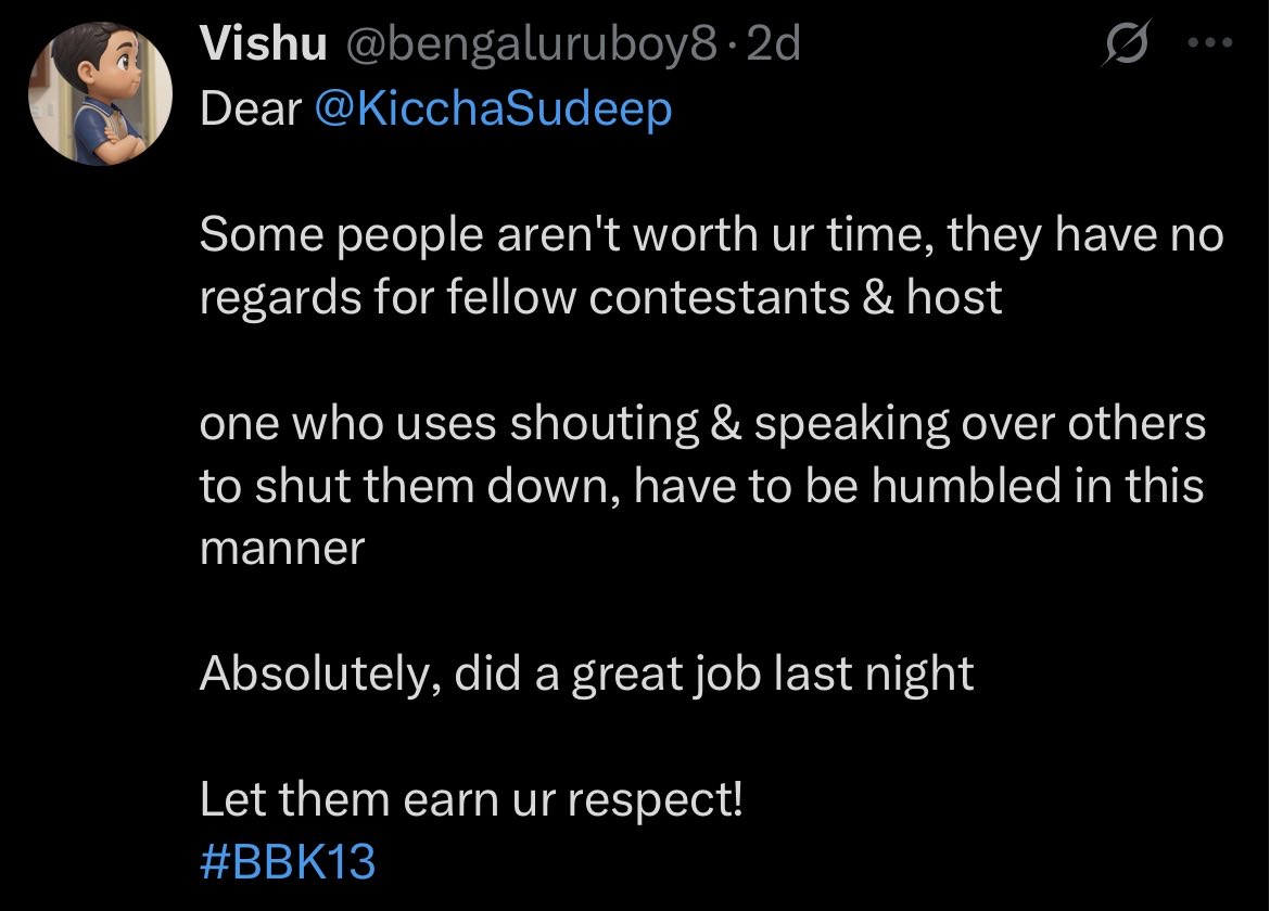 falsehoodslayer's tweet photo. @bengaluruboy8 Hang Andre hing anthin, hing Andre hang anthin Hucchha na Hucchha naan…. #BBK13 https://t.co/ApbvV66bWb