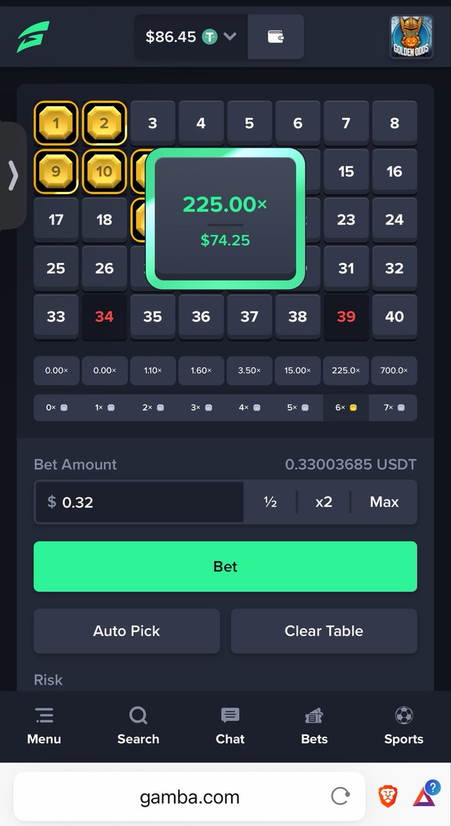 CodeGoldenOdds's tweet photo. @gamba SIX SEVENNN 🤪 https://t.co/TsQmFCeuFf