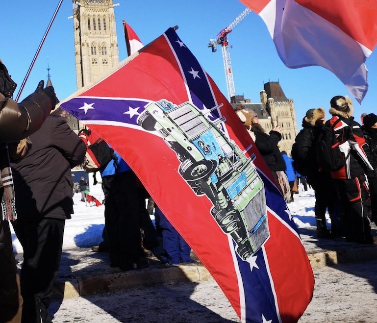 HenriAGS's tweet photo. 🇺🇲 didn't start attacking 🇨🇦 in Jan 2025 upon Trump's return

It began in 2022 when MAGA assisted a coup d'etat in Ottawa, endorsed by the CPC

The unholy alliance of MAGA + Canadian traitors includes separatists, convoyers AND a party whose leader refuses a security clearance 🤔 https://t.co/KawVaCiajn