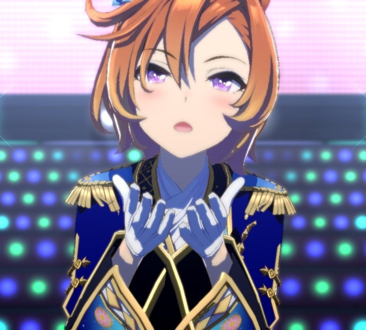 opedotoslove's tweet photo. i get mildly annoyed when people confine t.m. opera o to masculinity, making jokes about her being forced to dress fem or say shes flat out masc when she's THE androgynous uma. 

she can wear whatever she wants don't confine her grrr https://t.co/eW7F6I8d3K