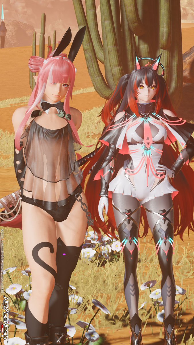 spacefrogroach's tweet photo. #PSO2NGS_SS 
#PSO2男の娘同盟 
#メンテの日なのでssを貼る
ストーリー進めるの忘れてた！
ルーシアと記念撮影 https://t.co/0Tm5BsQp5y