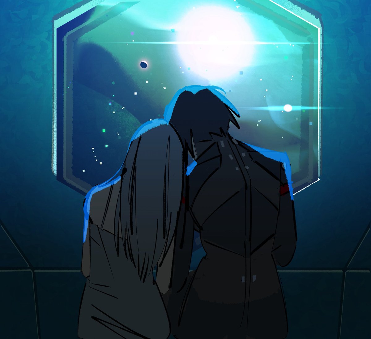 liwykiwi's tweet photo. nothing but stars #signalis https://t.co/LW2JweSYbu