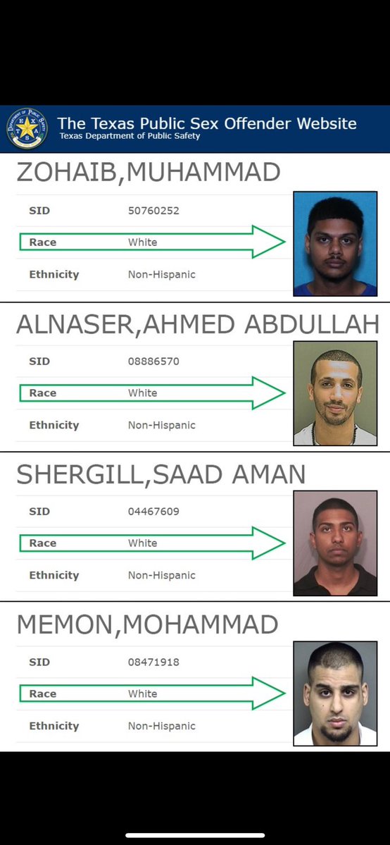 A_Hollywood1776's tweet photo. @mattvanswol Just wait until you do the sex offender registries. 

Because nothing says safety like telling the woman with 3 kids who just moved into town that the weirdo on the list is a white dude, when it’s not. 

No way to assess threats accurately with bad data https://t.co/TQz0JPpgAe
