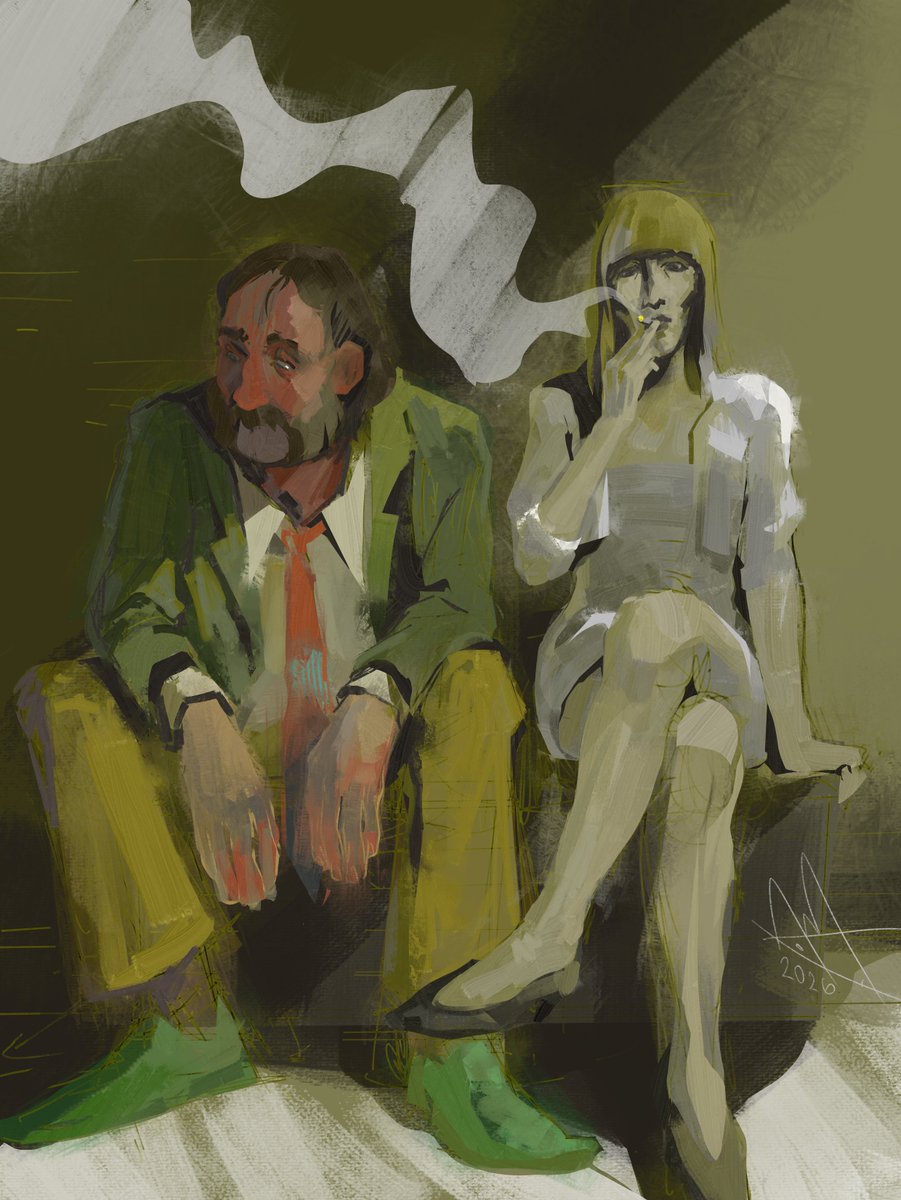 indy_waffle's tweet photo. #DISCOTOBER day 5 – «secondhand smoke»

#inktober #discoelysium https://t.co/UK0bmD1f4e