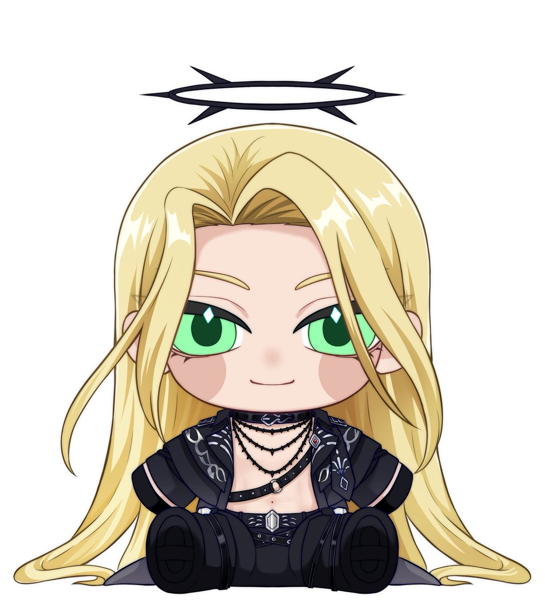 DeathMoon12380's tweet photo. What amazing chibis drawn by @_rihuu! Thank you so much for these! Maybe in the future I will make keychains... #ARTkariel #EliasDrawborne https://t.co/txmCHyaeY8