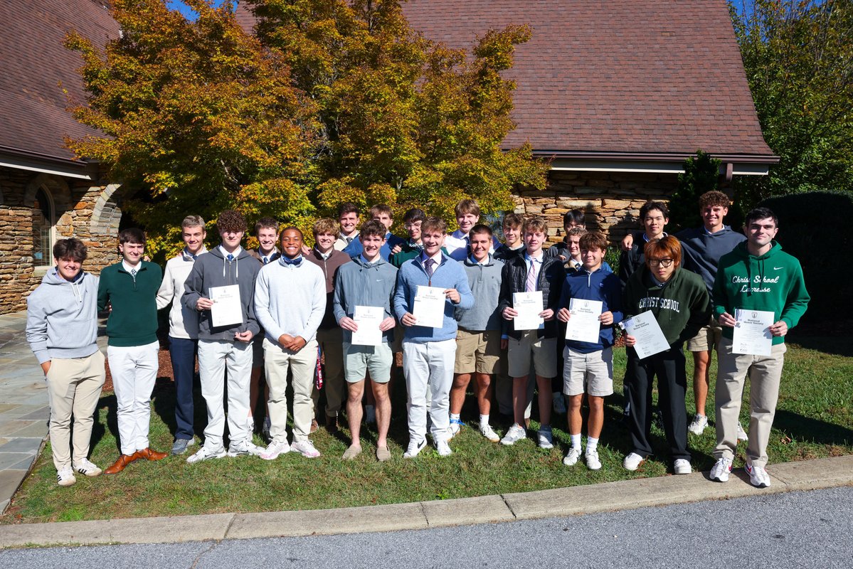 christschool's tweet photo. Scholarship. Service. Leadership. Character.

Nine Greenies were inducted into Christ School’s chapter of the National Honor Society, recognizing their achievements in the classroom and beyond. 

Read More: https://t.co/uzVO0Rnm2I https://t.co/frebzKkHkb