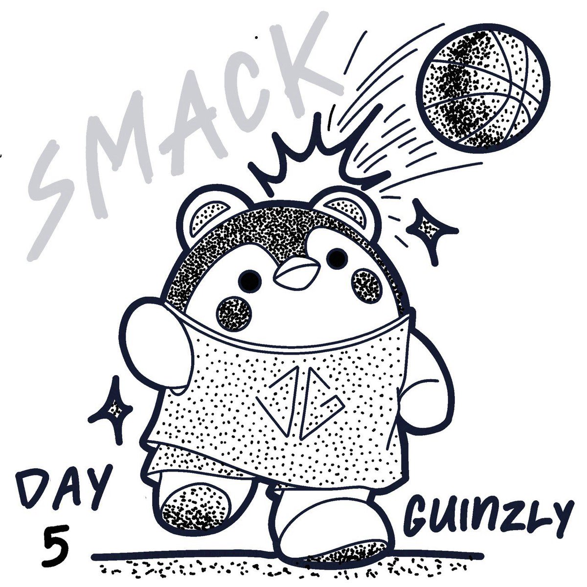 Pingpeww's tweet photo. Day5 : It's not playful Guinzly, it's play basketball Guinzly

#inktober2026day5
#inktober2026 
#inktober 
#guinzly #josskawin https://t.co/jc2CRLx2HI