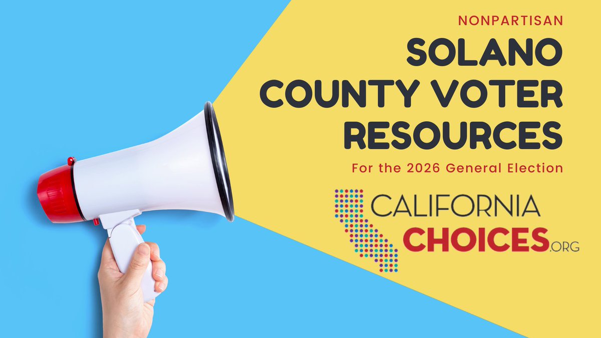 Next10's tweet photo. California Choices is a one-stop-shop for all your Solano County Voter Resources!

Learn more about Solano County ballot measures and endorsements here: https://t.co/7ply4v0Vq9
#CAElection #Election2026 #Solano https://t.co/CkgkAMm5D9