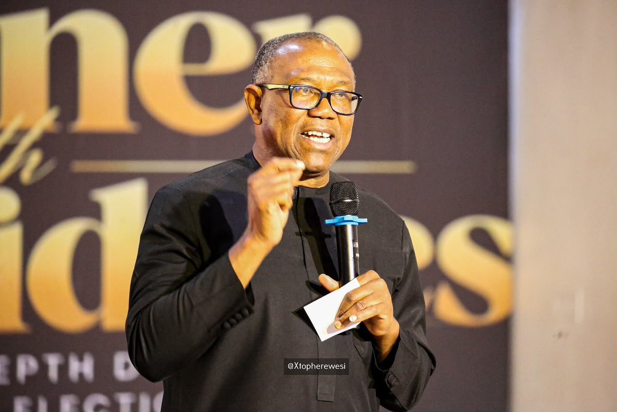 PeterObi's tweet photo. Building a Better Nigeria Through Service.

Yesterday in Lagos, I attended a dinner organised for Lagos NDC candidates and hosted by the Lagos Obidient Movement.

I used the occasion to remind the candidates that seeking public office is not about titles, positions, or the privileges associated with them. It is about accepting the responsibility to serve and committing ourselves to building a better Nigeria.

Having witnessed the suffering and hardship that our people continue to endure, we must remain conscious of the tremendous responsibility placed in our hands. Nigerians deserve leaders who are accessible, actively engaged, accountable, and willing to lead by example.

Our politics must establish a standard for others to follow. It must therefore be founded on competence, character, capacity, compassion, and a genuine commitment to the common good.

A better Nigeria is within reach, but achieving it requires leaders who are prepared to lead by example and remain accessible.

A New Nigeria is POssible. -PO