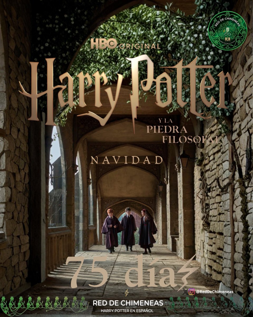 RedDeChimeneas's tweet photo. Faltan 75 días para el estreno de ‘Harry Potter y la Piedra Filosofal’, la serie HBO Original en @HBOMaxES

¡Síguenos para enterarte de todas las novedades!

*Cuenta atrás establecida para la fecha de estreno prevista el 25 de diciembre.

#HarryPotter https://t.co/eg58uZwDZv
