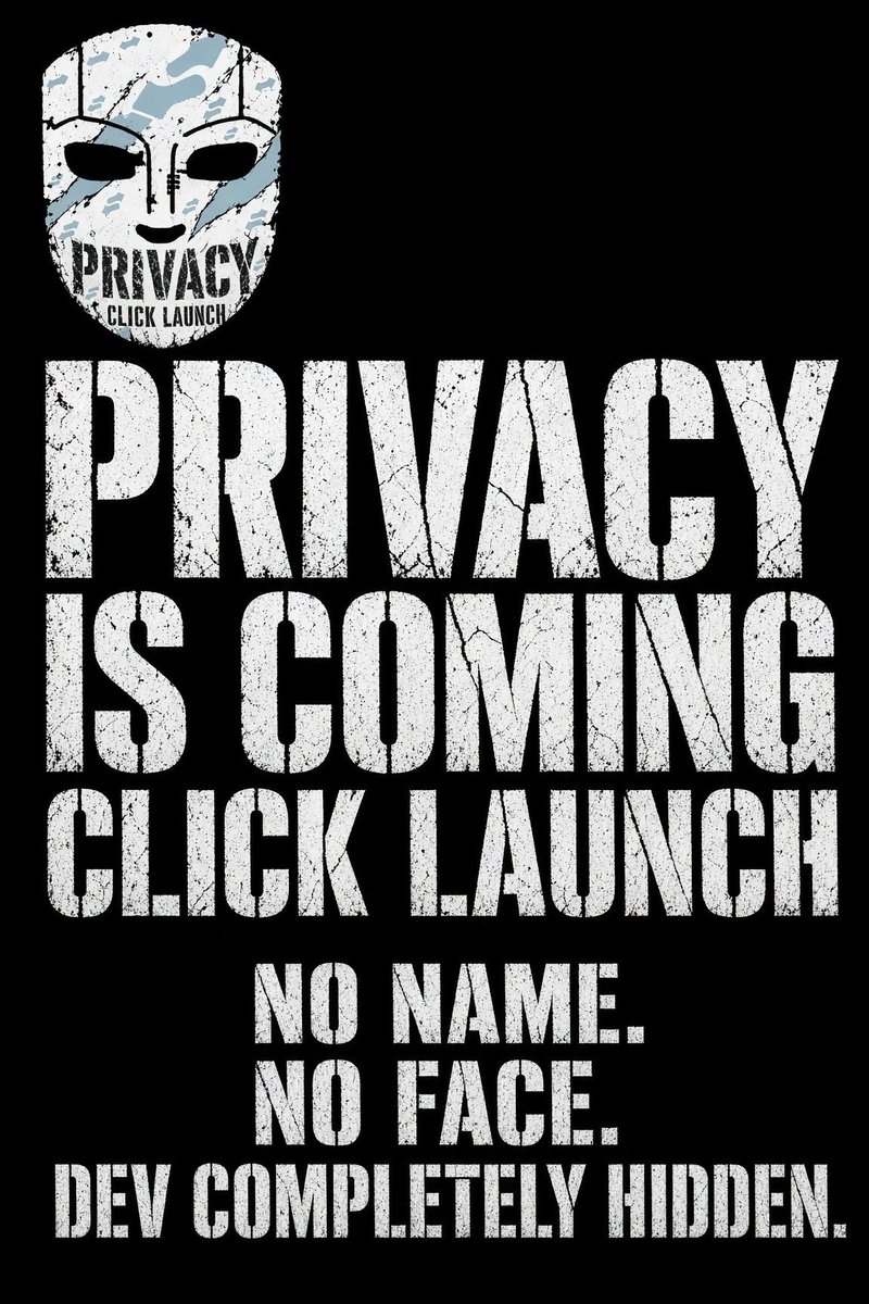 stonkmask's tweet photo. The mask isn’t branding 

It’s the whole point.

Privacy is coming. 

$STONKMASK

https://t.co/rCca2z9Hpk 

It doesn’t arrive with a founder, a face, or a thread explaining who built it 

The second you click launch, it goes live — and the dev stays completely hidden.
No name to dox. 

No team photo to trust. No personality to follow.

If you need a person behind it, you don’t want privacy. You want a story. This one doesn’t have one.