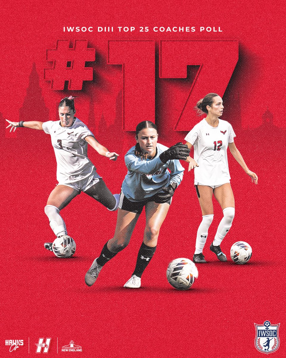 HartfordHawks's tweet photo. Moving On Up

Hartford Women’s Soccer Sits #17 in the Country in the 4th IWSOC DIII Top 25 Coaches Poll! 

#HawksUp https://t.co/a3t5itPbuB