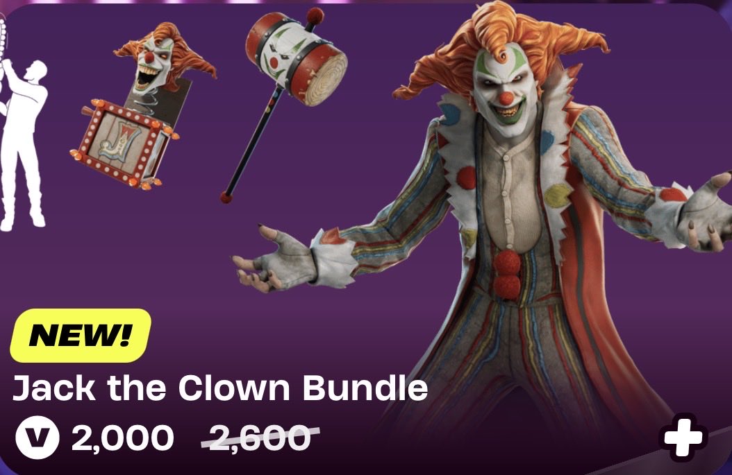 Jmoneydog84's tweet photo. Jack the Clown Bundle Giveaway
#Fortnite #Giveaway #Ad

HOW TO ENTER!

-Follow me📲
-Like &amp; RT♻️
-Comment 'Done'✅

Ends in 24 hours!

Use Code 'Jmoneydog84' for Higher chance to win
💙 #EpicPartner https://t.co/BH6MALjW3Z
