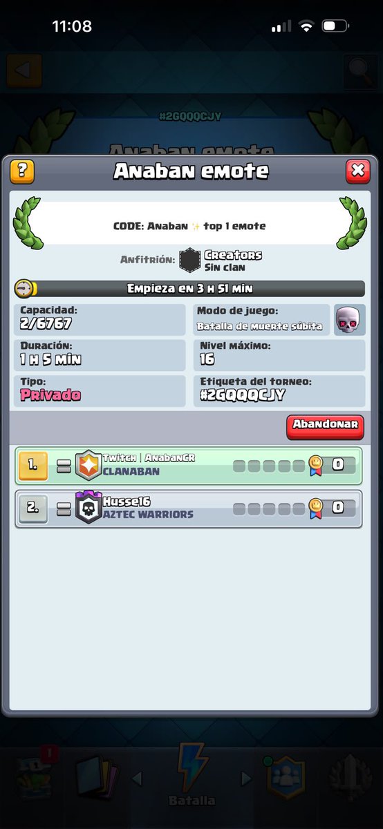 Anaban_YT's tweet photo. TORNEO 3:00 PM 🇲🇽 (ya está creado)

Name: Anaban Emote
Pass: anaban

Modo: Muert3 Súbita

Link: https://t.co/0OSfQ0461x https://t.co/ktO5GWznL0