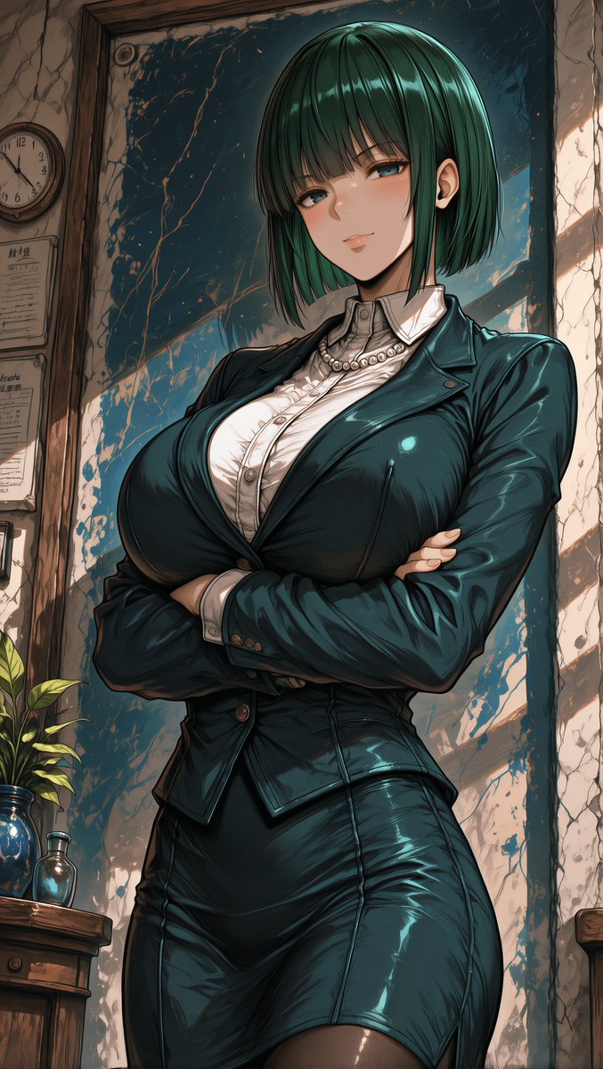 xLunaLush's tweet photo. My silk feels soft against skin. 🌙

art by @xlunalush
source medium: One Punch Man | Fubuki 👗
[satin camisole, green hair, indoor portrait]
#OnePunchMan #Fubuki #aiart #anime #waifu https://t.co/k5yCXOfeDd