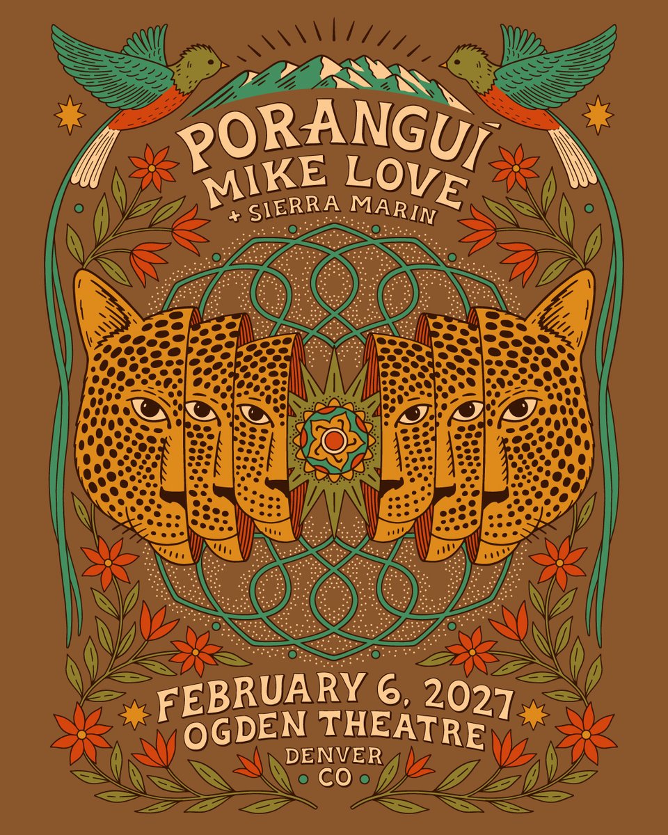 DenverReggae's tweet photo. Sat, Feb 6 🐆 Poranguí with Mike Love, Sierra Marin at @ogdentheatre DENVER!

Presale: Thu 10/8 10a-10p, pw: PORANGUI27
On Sale: Fri 10/9 10am
🎟 https://t.co/I0GCpIwJC4

#porangui #mikelove #sierramarin #ogdentheatre https://t.co/5aft3HIfmA