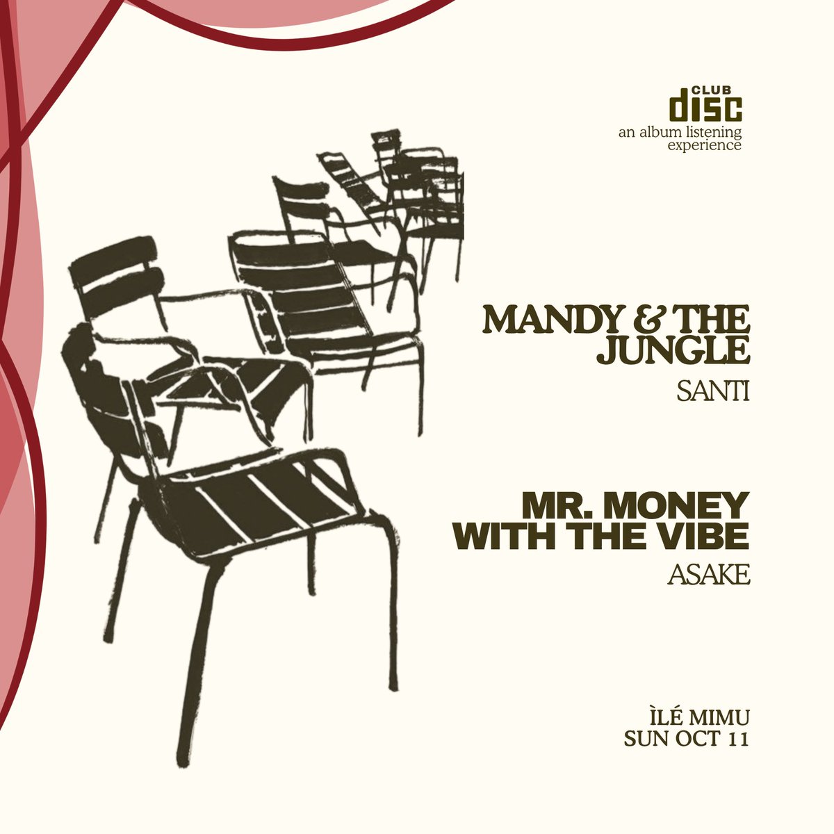 justspinthedisc's tweet photo. 🚨 Calling on all fans of Cruel Santino and Asake !

The club meets this Sunday at Ìlé Mimu, studying Mandy &amp; The Jungle, and Mr. Money With the Vibe.

For real music lovers only.

https://t.co/i811THppd1 https://t.co/MIbBBBK0wc