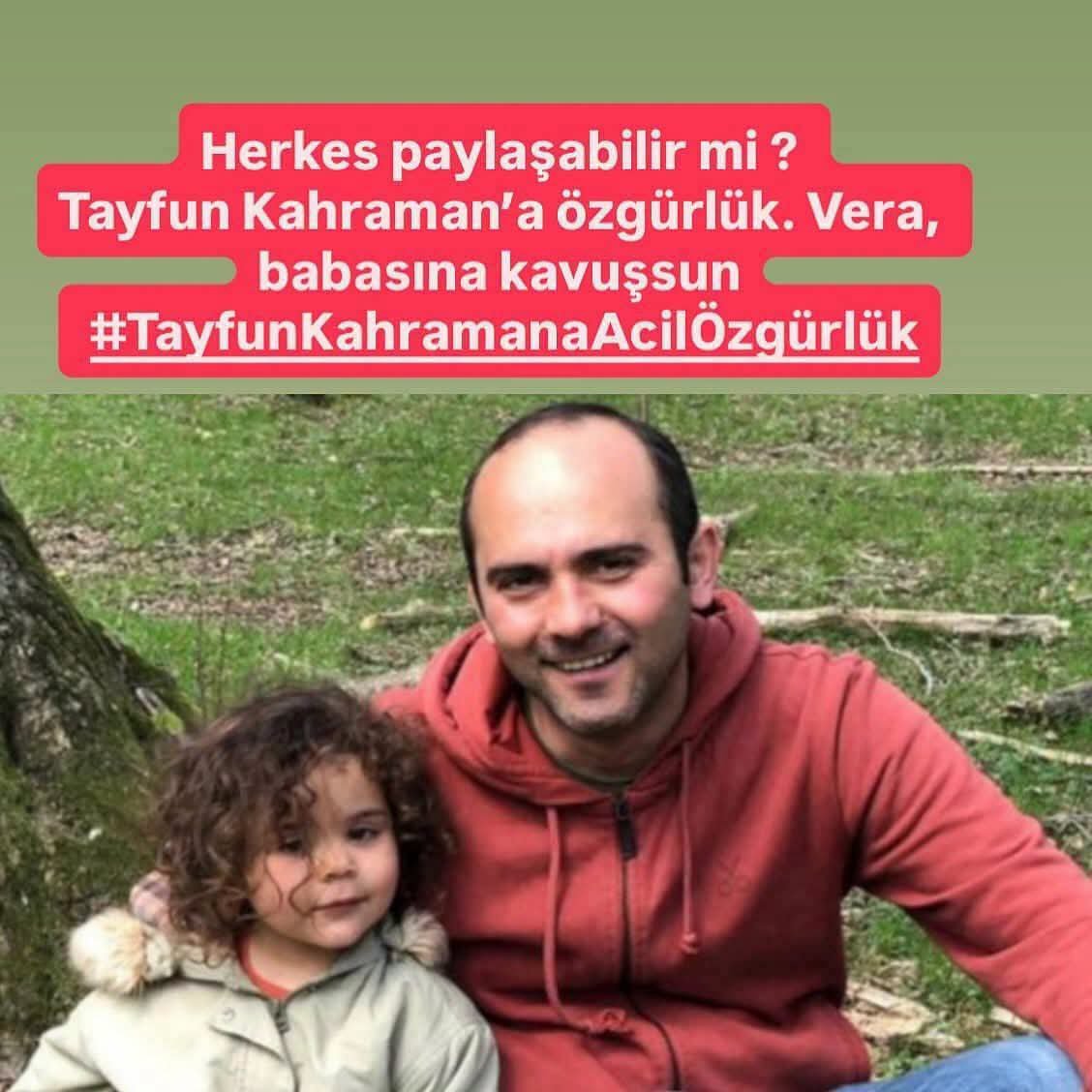 lisa1278_'s tweet photo. Seve seve paylaşırım...

Tayfun Kahraman'a özgürlük. Vera, babasına kavuşsun..
#TayfunKahramanaAcilÖzgürlük
#VeraBabasınakavuşsun ❤️ https://t.co/iKqB2bKojM