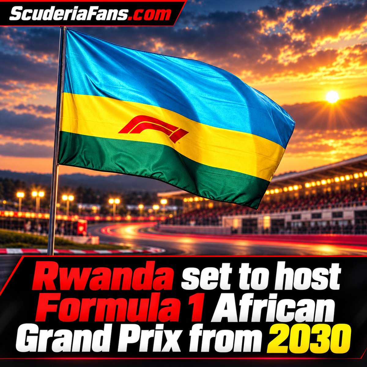 ScuderiaFansF1's tweet photo. 🌍 Rwanda is reportedly set to host Formula 1’s return to Africa from 2030, with a new permanent circuit planned near Kigali and an official announcement potentially coming soon.
#F1 #RwandaGP #Formula1 https://t.co/8FHT0PKtUH