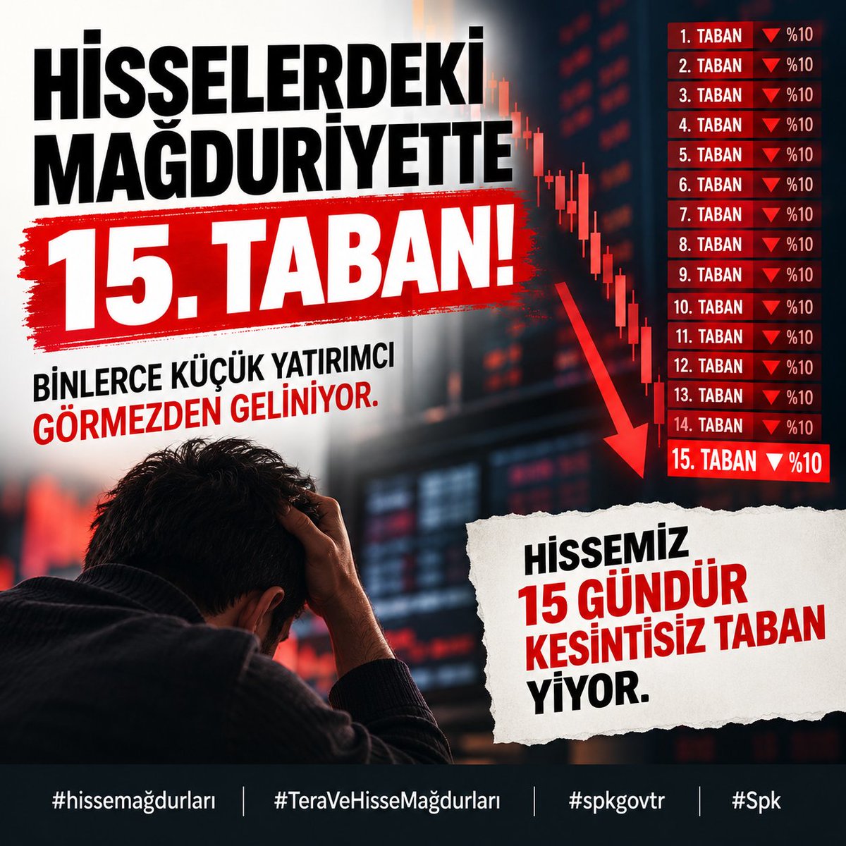 mrafinans's tweet photo. Siz HİSSELERİ görmezden geldikçe BİZ DAHA YÜKSEK SESİMİZİ ÇIKARACAĞIZ.

#TeraHisselerindeANAPARA
#TeraVeHisseMağdurları
#TEHOL #TERA #TRHOL #ANELE #PEKGY #ktlev #odine #destkf #ozatd #selec #spk #borsa #bist

@spkgovtr @borsaistanbul @_cevdetyilmaz @61ramazanbasak @mkulunk https://t.co/JrGkQcVHPJ