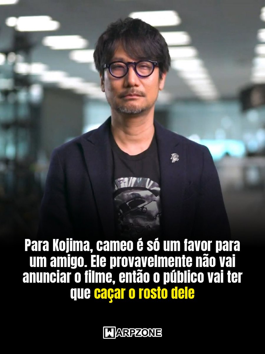 WarpZoneMe's tweet photo. Olha só a cara dele... Kojima vai aparecer em um filme gigante e não diz qual. No podcast KOJI10, ele confirmou que já gravou e que não vai anunciar nada, deixando o público caçar a pista. Em qual filme você acha que ele está?

#Kojima #Cinema #WarpZone https://t.co/wB4VV3Q7wy